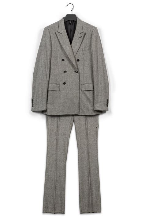 dior prince of wales suit|Fitted Prince of Wales Suit Gray Wool Canvas .